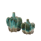 Currey and Company - 1200-1013 - Vase - Urbano Vase Set of 2 - Turquoise / Brown