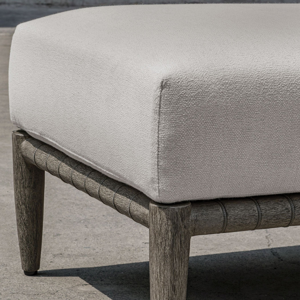 Uttermost - 53124 - Outdoor Ottoman - Borneo - Natural Wood
