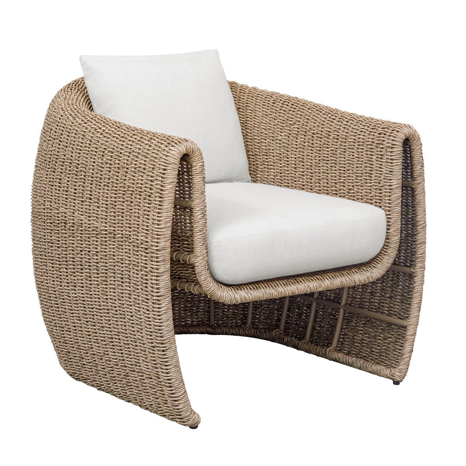 Uttermost - 53130 - Fauteuil lounge - Tropic - Lin doré