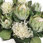 Uttermost - 60256 - Centre de table en forme de bol - Fleurs de protéa - Blanc