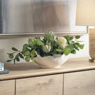 Uttermost - 60256 - Centre de table en forme de bol - Fleurs de protéa - Blanc