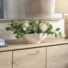 Uttermost - 60256 - Centre de table en forme de bol - Fleurs de protéa - Blanc