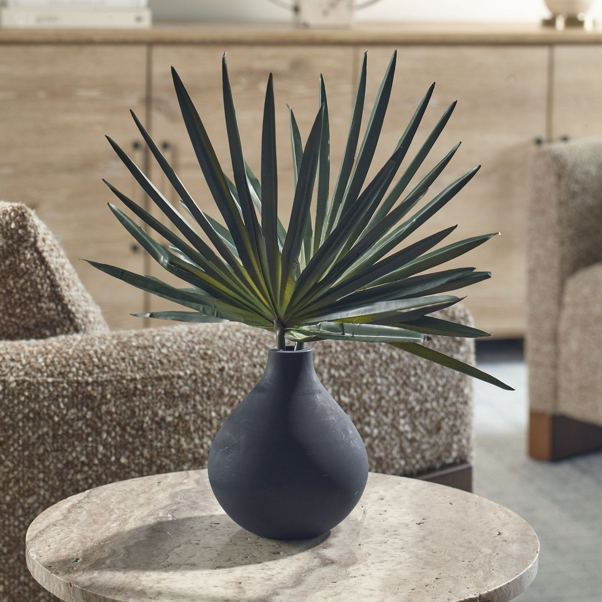 Uttermost - 60259 - Vase - Axis Palm - Matte Black
