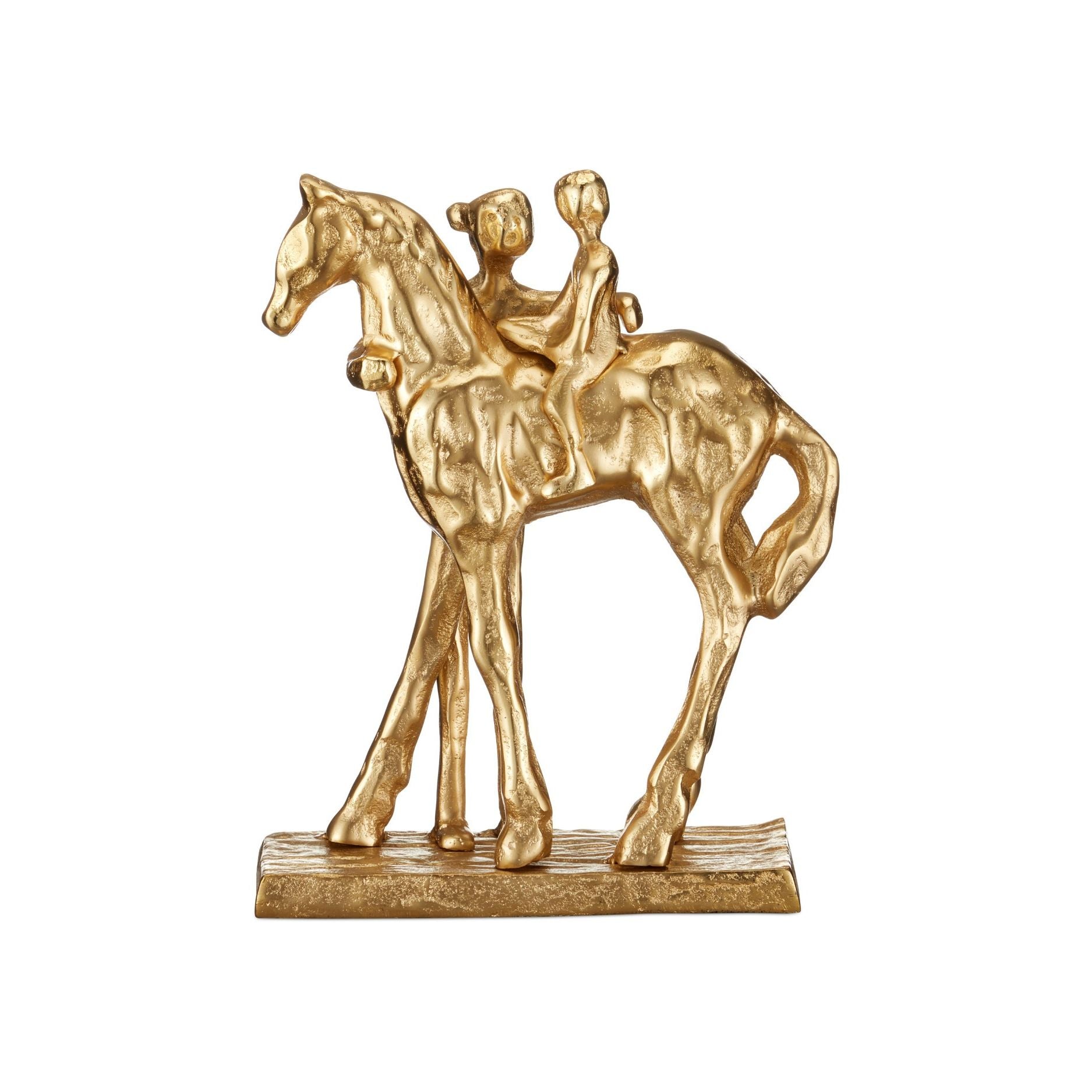 Currey et Compagnie - 1200-1033 - Sculpture - Sculpture équestre Dujardin - Or
