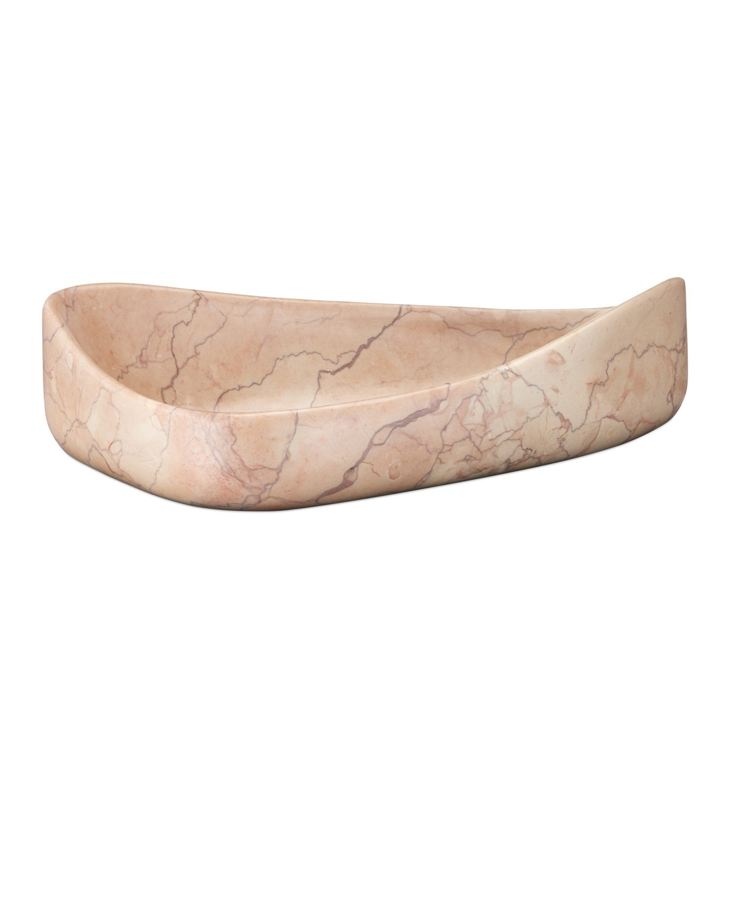 Currey and Company - 1200-1038 - Bowl - Deaton Rosa Marble Bowl - Natural