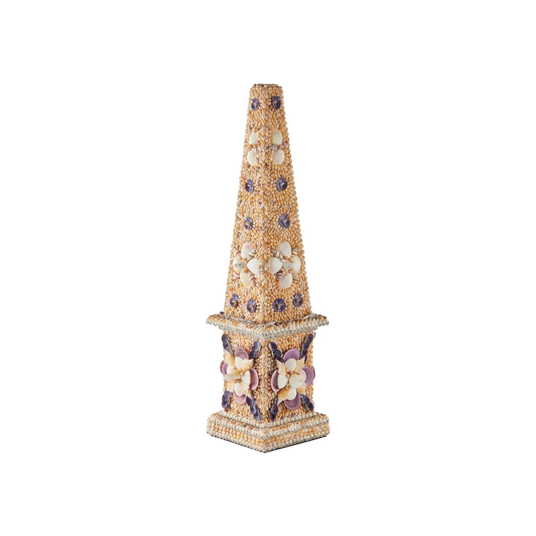 Currey and Company - 1200-1043 - Obélisque - Coquillage - Naturel