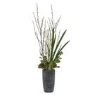 Uttermost - 60265 - Centre de table vase - Orchidée Eterna - Blanc