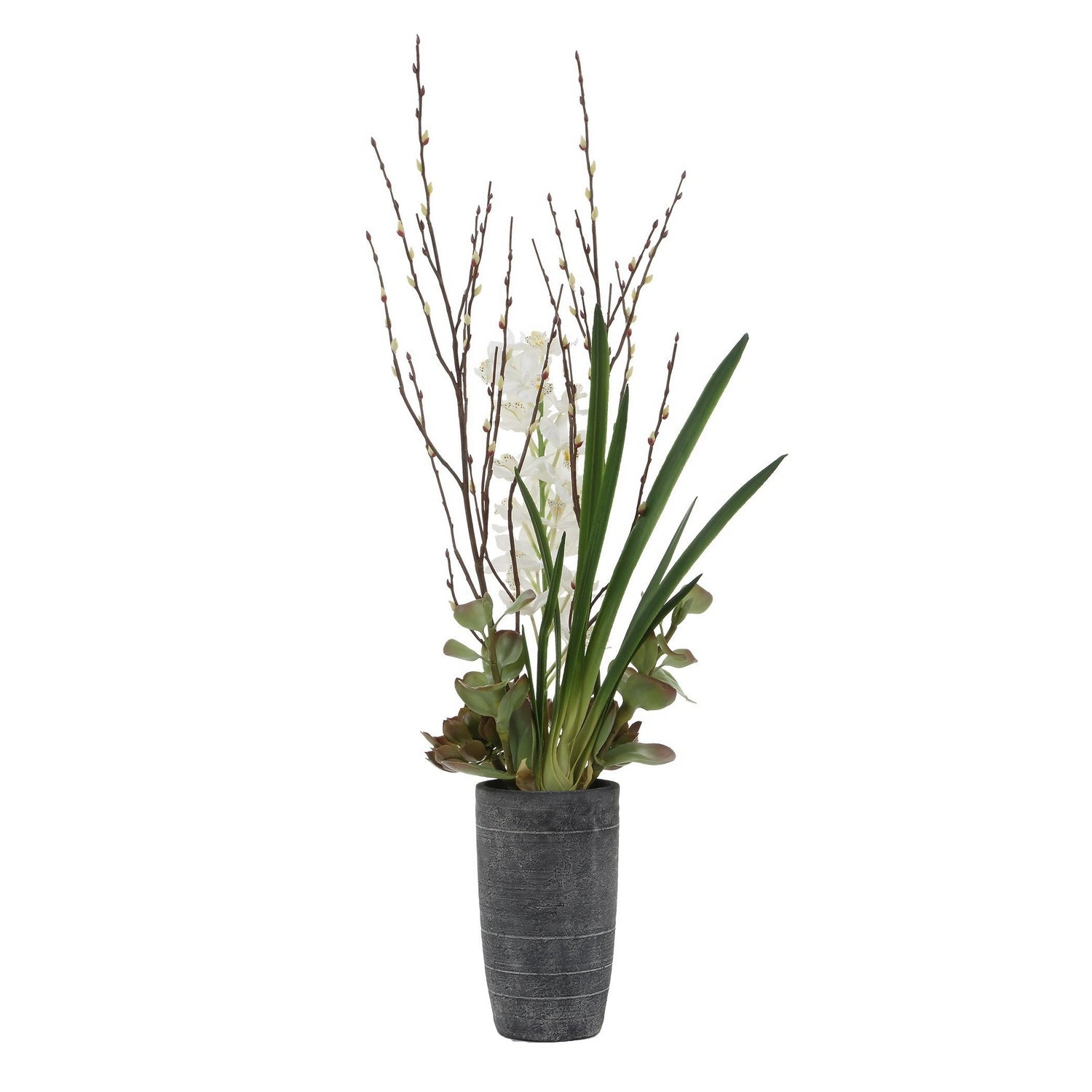 Uttermost - 60265 - Centre de table vase - Orchidée Eterna - Blanc
