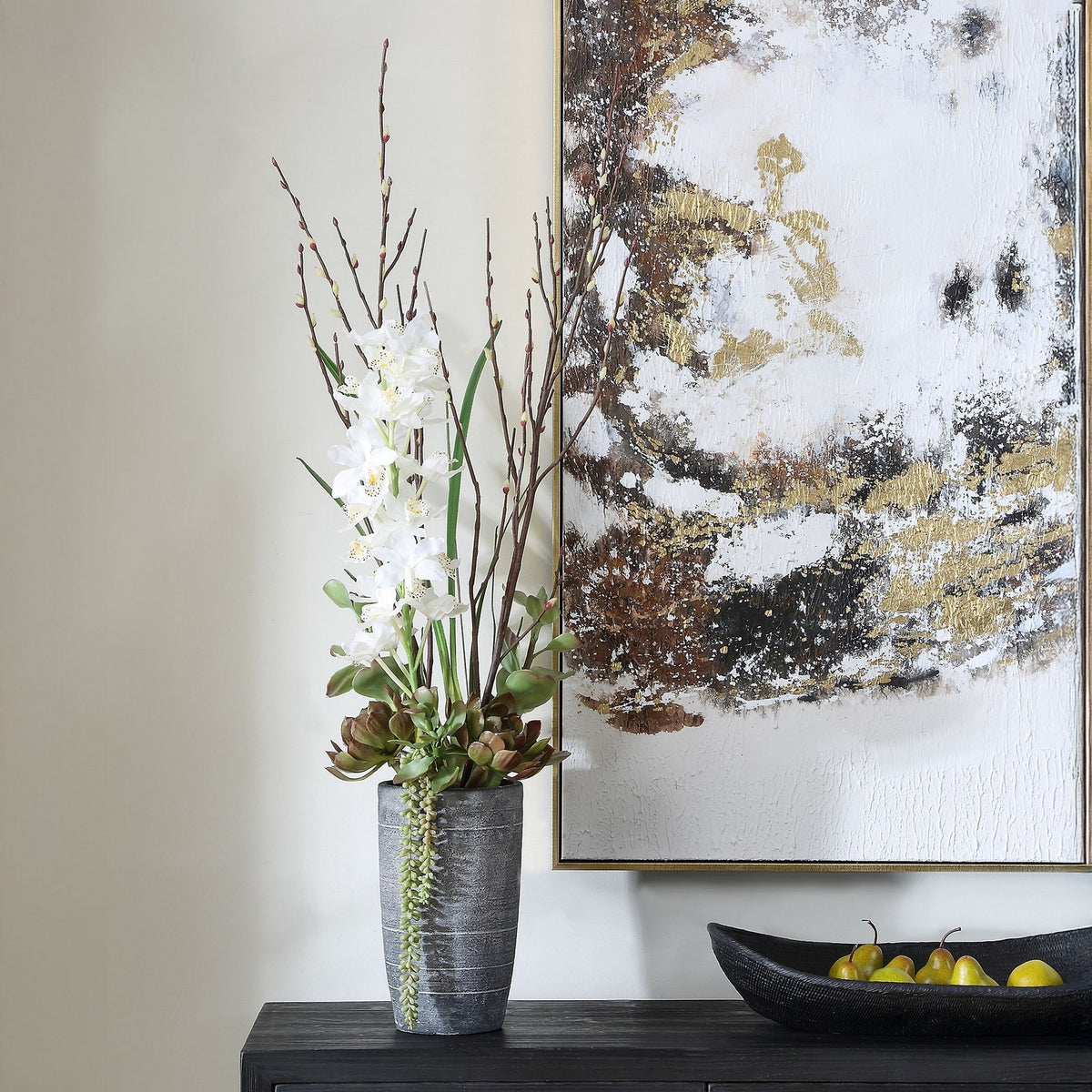 Uttermost - 60265 - Vase Centerpiece - Eterna Orchid - White
