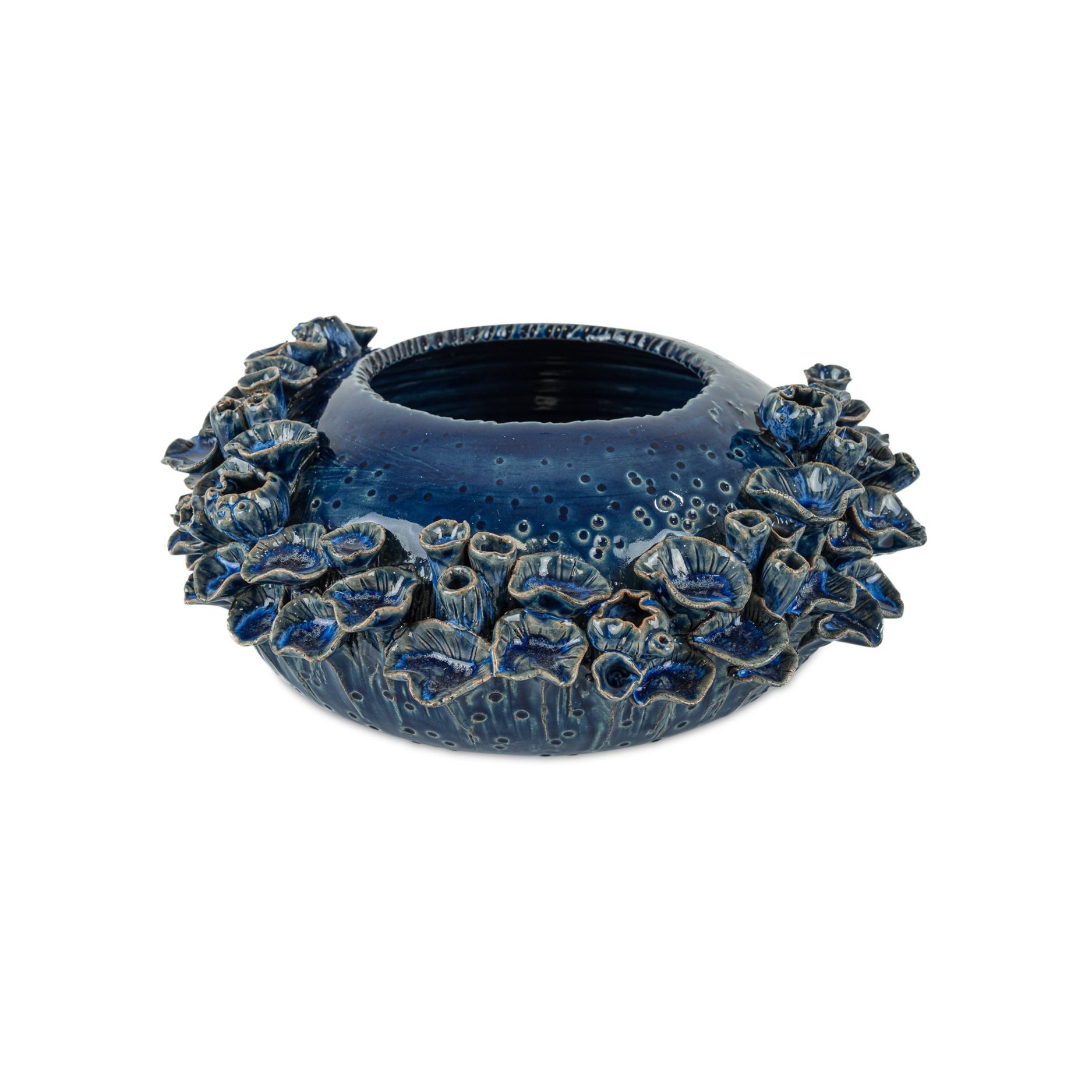 Currey and Company - 1200-1047 - Bowl - Sunken - Reactive Dark Blue