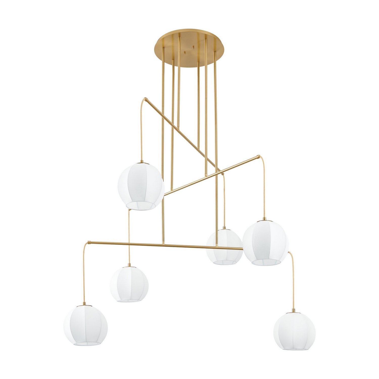 Thesis Lighting 206927A Bryony Chandelier in Brushed Gold