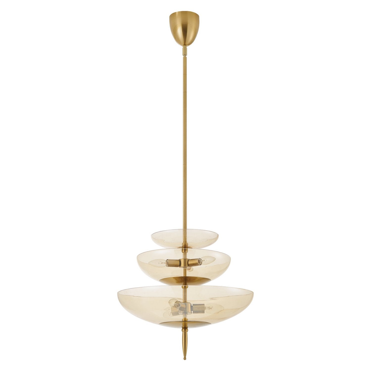 Éclairage de thèse 206931A Fiorello Suspension en or brossé