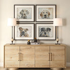Uttermost - 32466 - Ensemble de 4 impressions encadrées - Dog Days