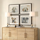 Uttermost - 32466 - Ensemble de 4 impressions encadrées - Dog Days