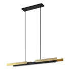 Thesis Lighting 206938A Grazia LED Linear Pendant in Matte Black/Brushed Gold