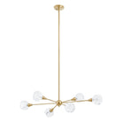 Thesis Lighting 206943A Helena Pendant in Brushed Gold