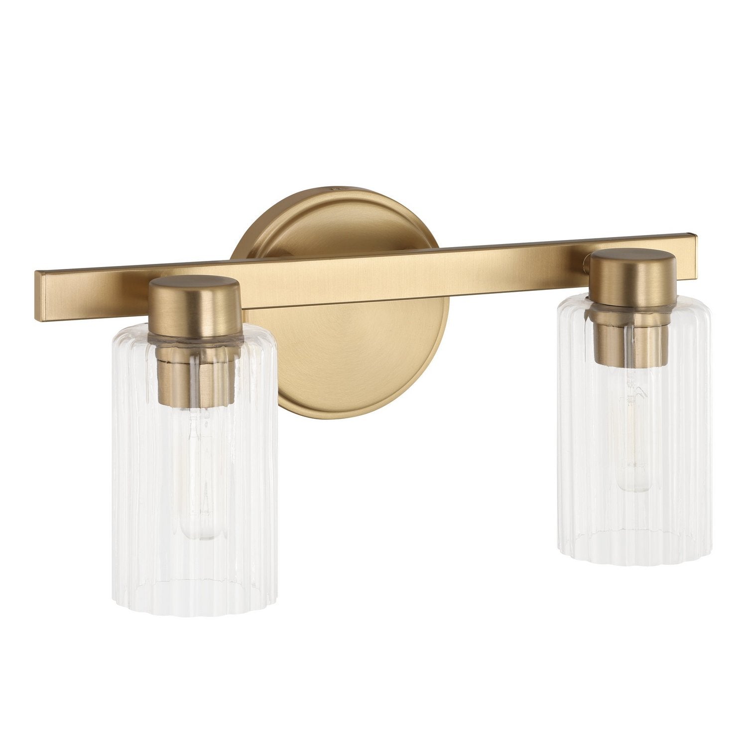 Meuble-lavabo Bedminster Thesis Lighting 207032A, couleur or champagne, nervuré transparent