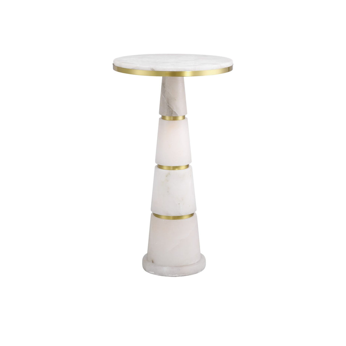 Currey and Company - 3000-0320 - Drinks Table - Eleanora - Natural / Natural Brass