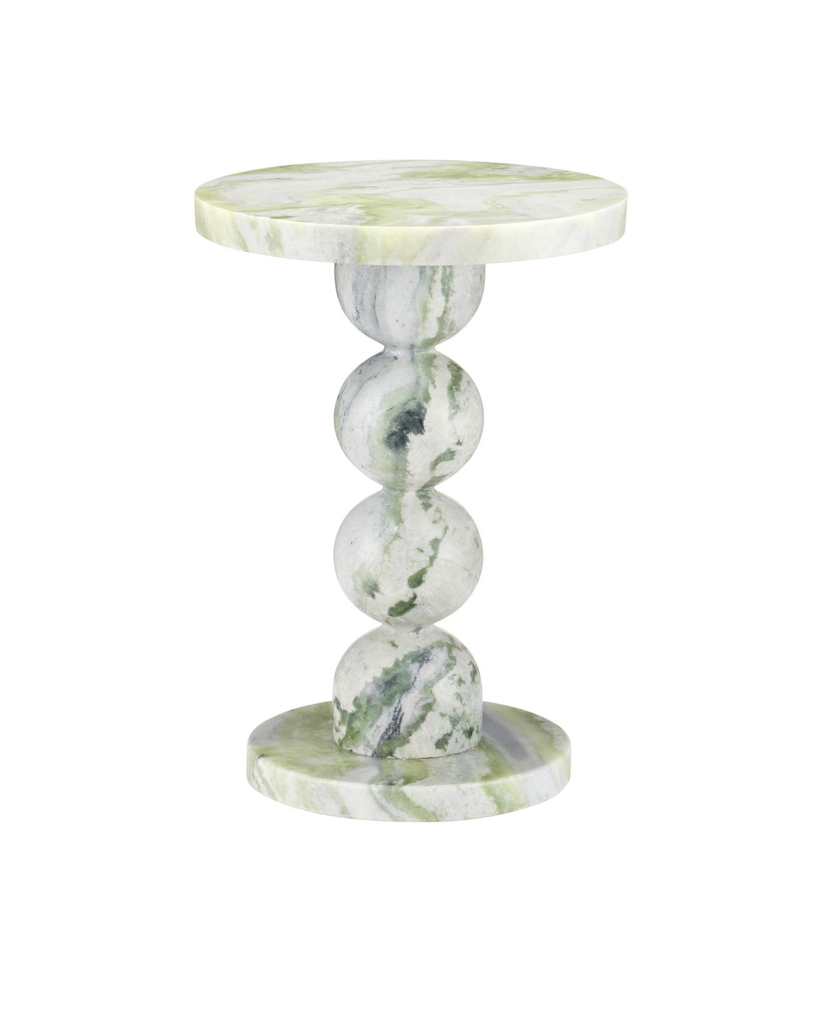 Currey and Company - 3000-0325 - Table d'appoint - Table d'appoint Turner en onyx vert naturel