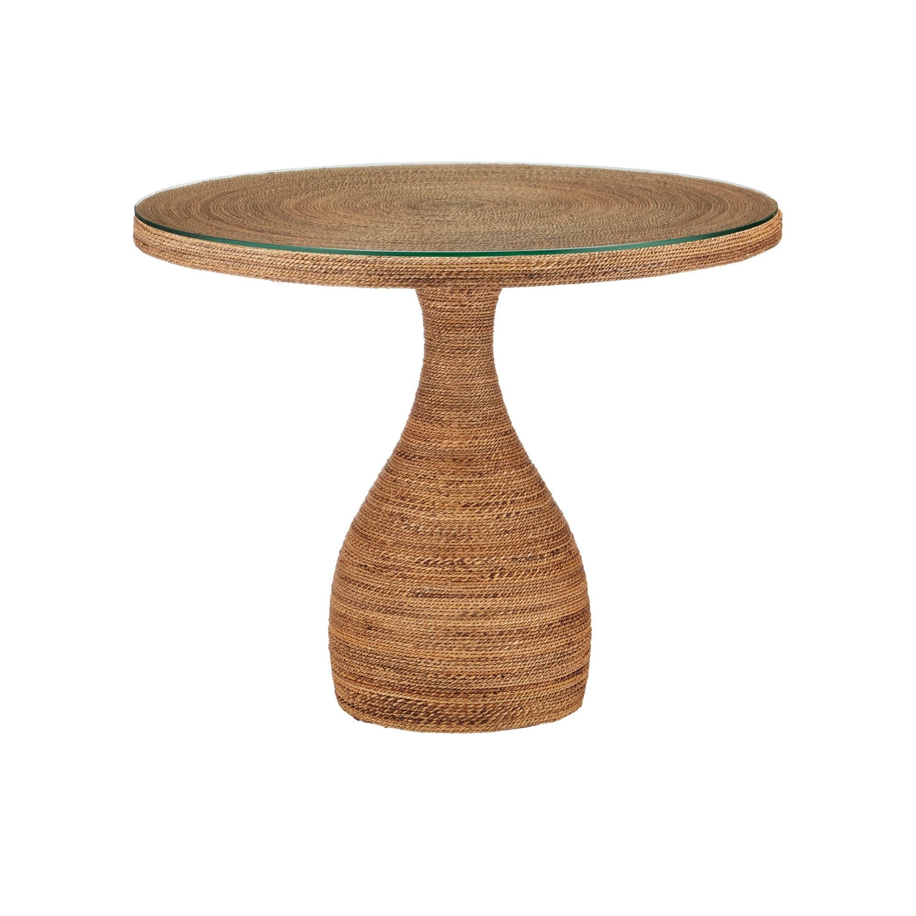 Currey and Company - 3000-0331 - Table d'entrée - Table d'entrée Dominique - Naturel / Transparent
