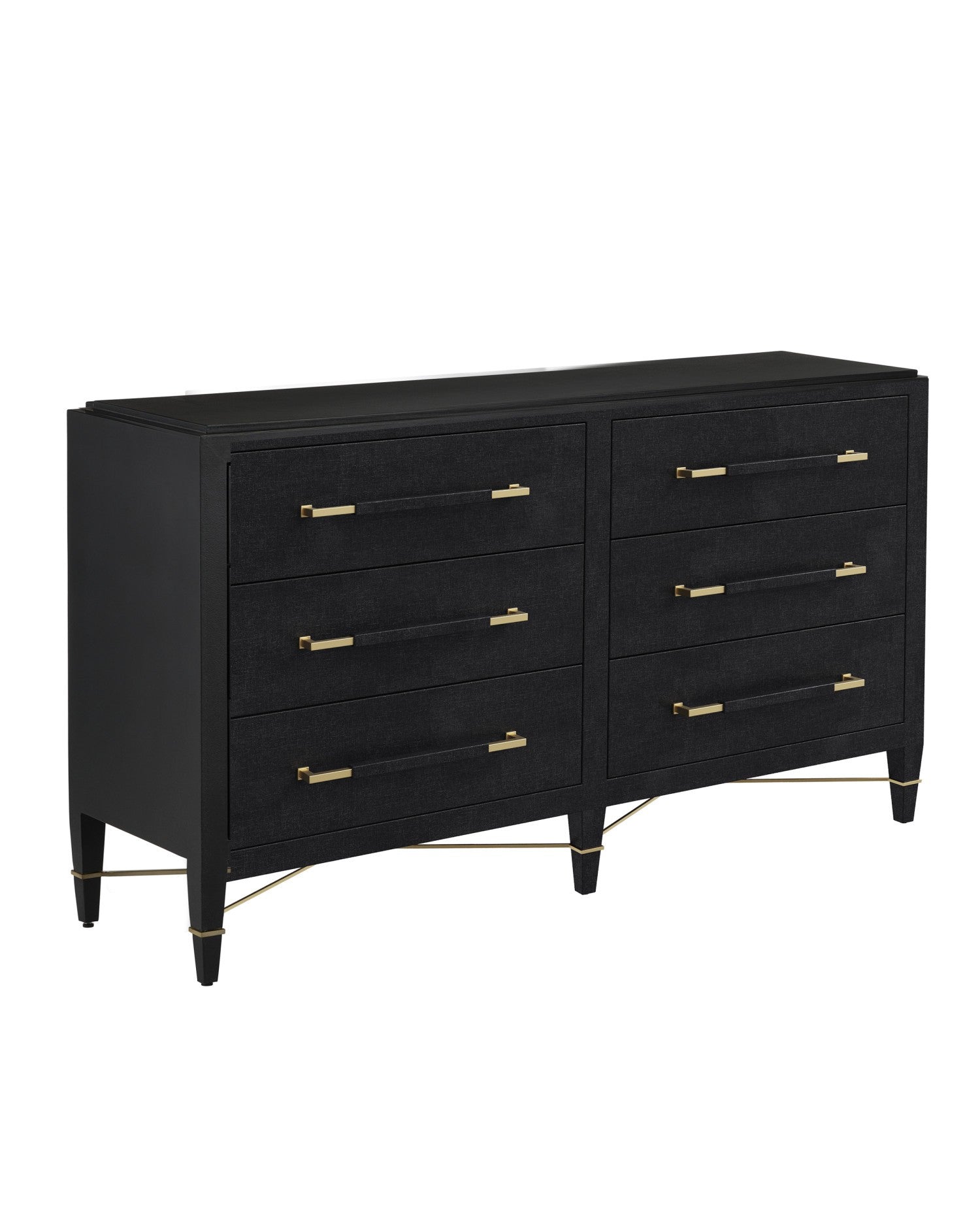 Currey and Company - 3000-0332 - Chest - Verona - Black / Natural / Champagne / Silver