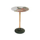 Currey and Company - 4000-0222 - Accent Table - Roselle Stone Inlay Accent Table - Natural / Brass