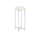 Currey and Company - 4000-0224 - Drinks Table - Gerri Dot - Natural / Polished Nickel