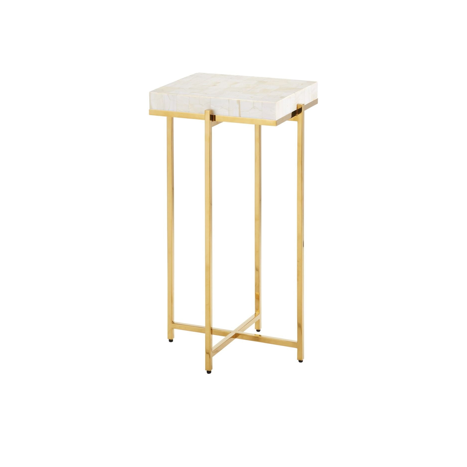 Currey and Company - 4000-0225 - Table d'appoint - Casey - Naturel / Laiton