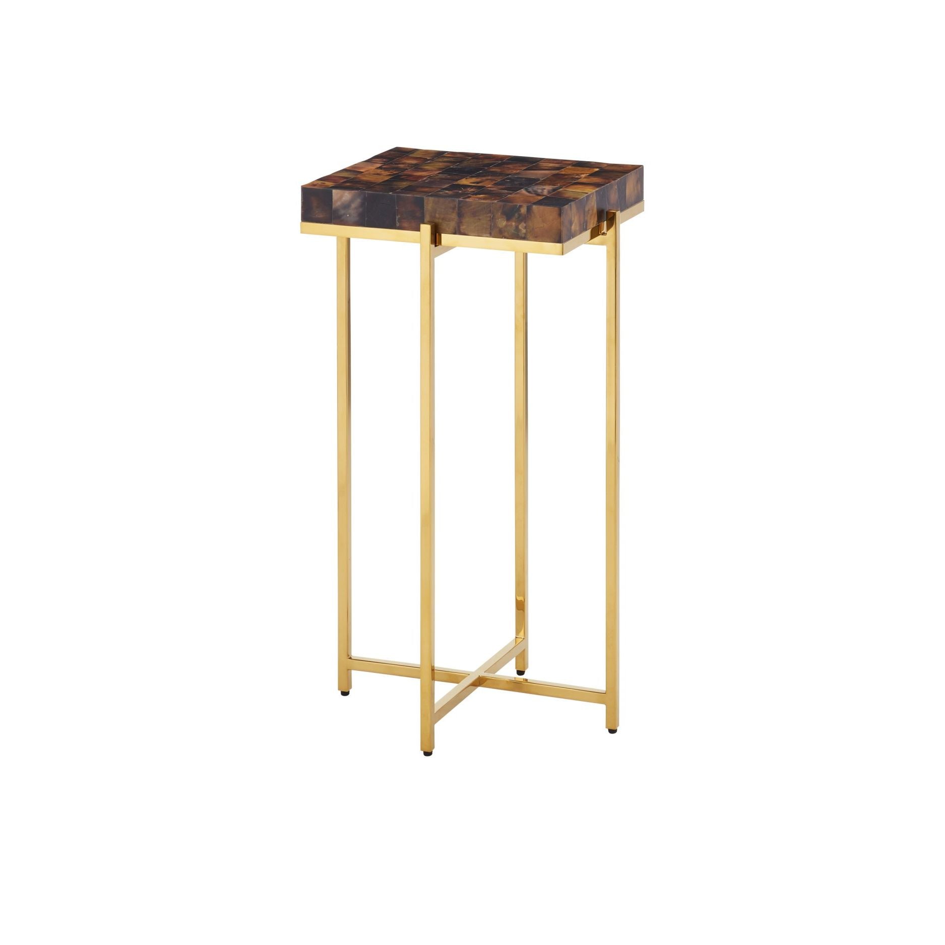 Currey and Company - 4000-0226 - Table d'appoint - Casey - Naturel / Laiton