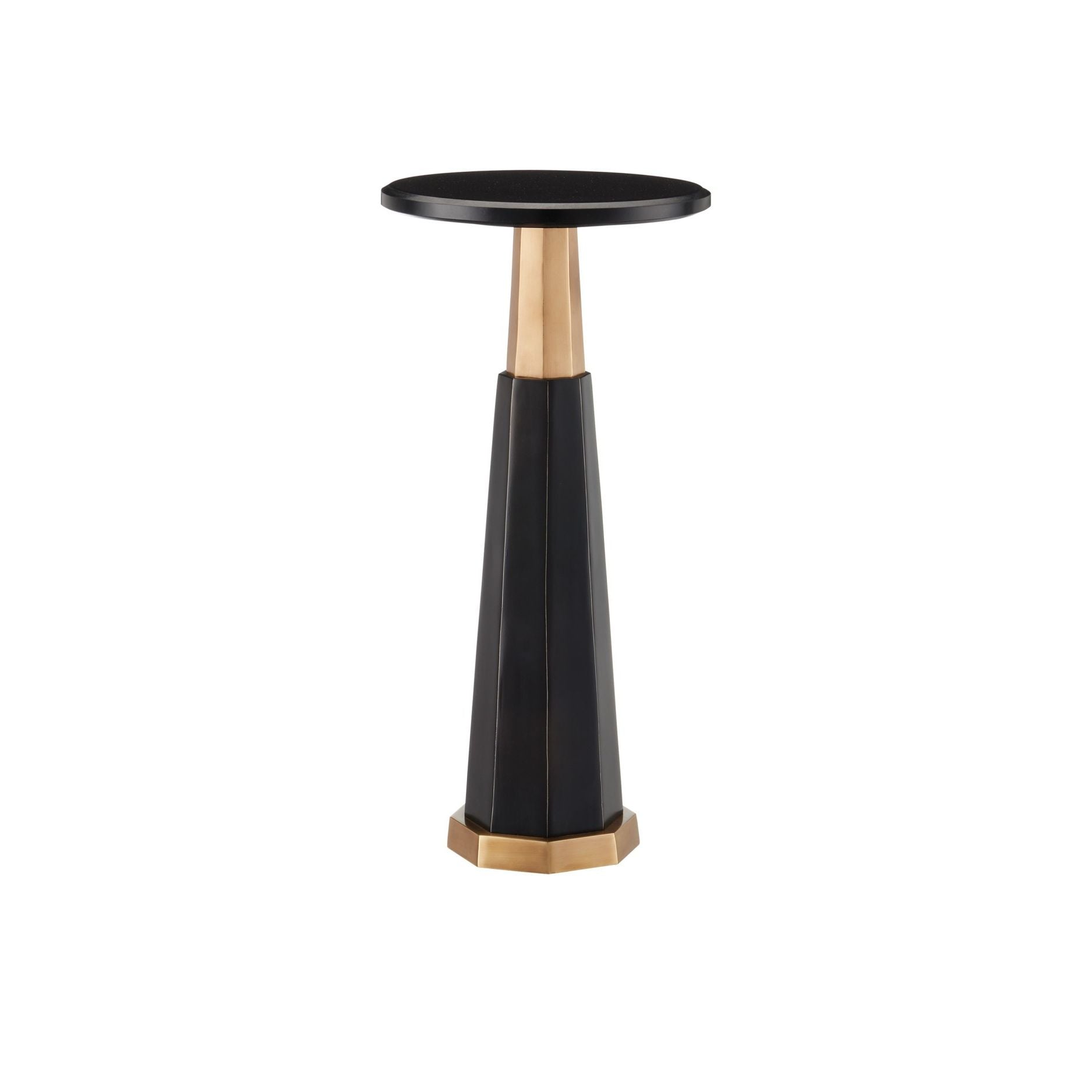 Currey and Company - 4000-0234 - Drinks Table - Gieves - Black / Bronze / Antique Brass