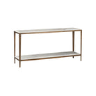 Currey and Company - 4000-0238 - Console Table - Oblique - Natural / Antique Brass