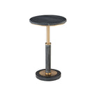 Currey and Company - 4000-0241 - Accent Table - Miles - Natural / Polished Brass