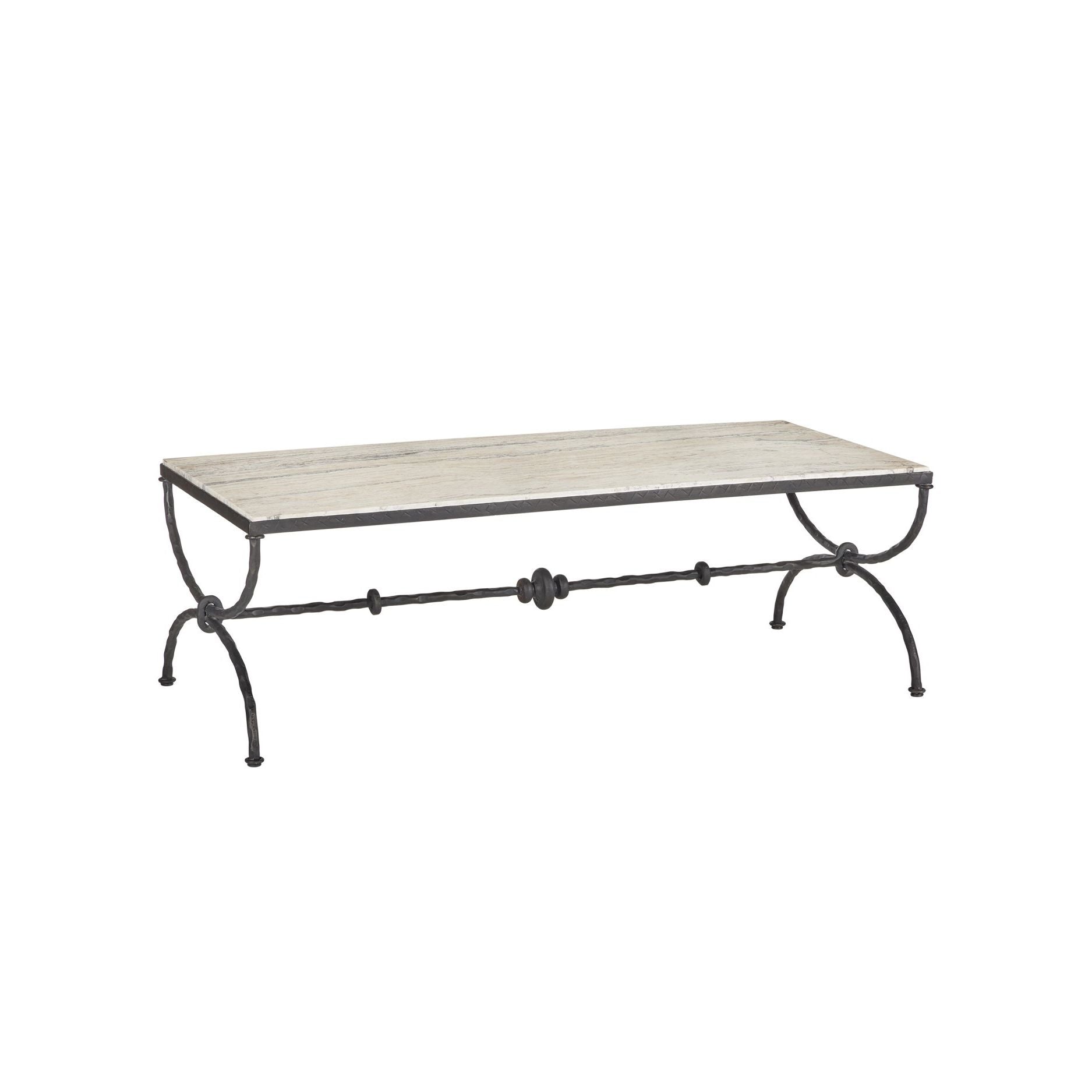 Currey and Company - 4000-0244 - Table basse - Agora - Bronze naturel/rustique