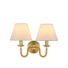 Currey and Company - 5000-0274 - Deux lumières Murale - Adala Brass Murale - Laiton naturel / brossé