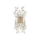 Currey and Company - 5000-0276 - Deux lumières Murale Myosotis - Feuille transparente/argentée