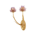 Currey and Company - 5000-0278 - Deux lumières Murale - Marilee - Feuille rose / or hollandais