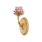 Currey and Company - 5000-0279 - One Light Wall Sconce - Marilee - Pink / Dutch Gold Leaf