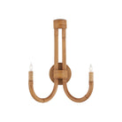 Currey and Company - 5000-0280 - Two Light Wall Sconce - Samsara - Natural / Saddle Tan