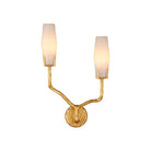 Currey and Company - 5000-0285 - Two Light Wall Sconce - Mathilda - White / Matte Gold