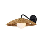 Currey and Company - 5500-0059 - Une lumière Murale - Barbarie - Naturel / Noir / Blanc givré