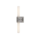Currey and Company - 5800-0070 - Deux lumières Murale - Brietta - Blanc opaque / Nickel poli