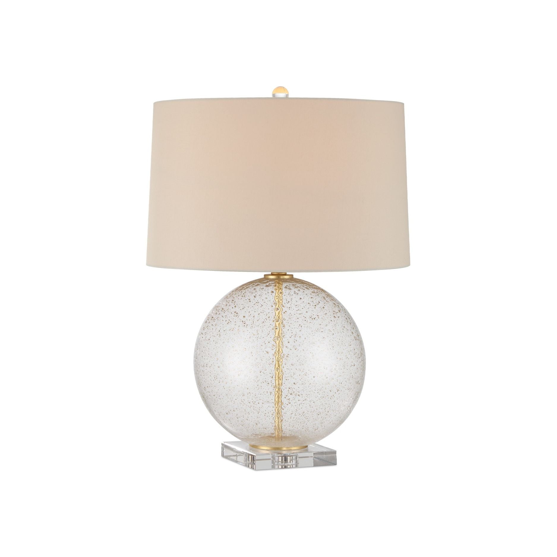 Currey and Company - 6000-1007 - One Light Table Lamp - Zebulon - Clear with Gold Speckles / Contemporary Gold Leaf
