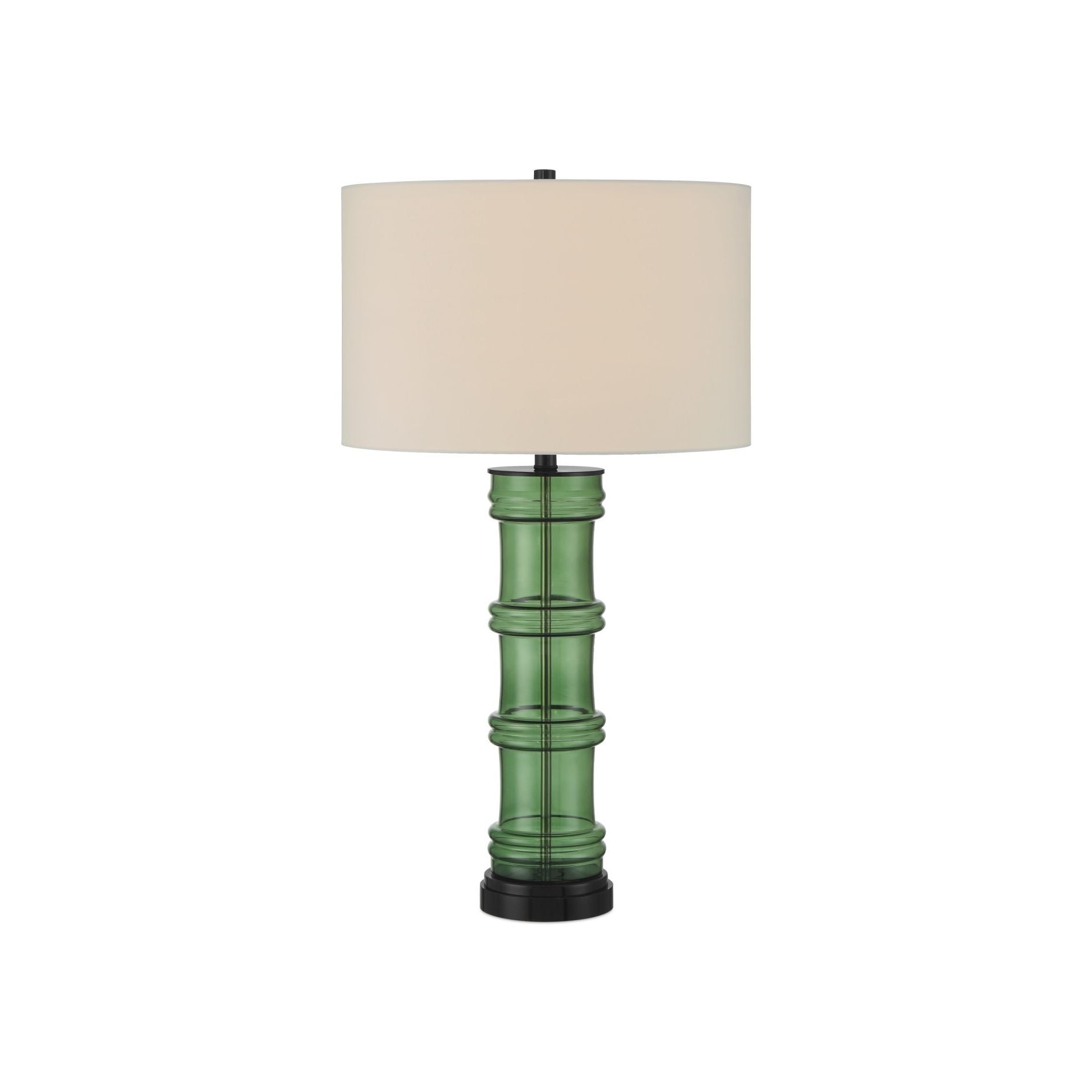 Currey and Company - 6000-1011 - One Light Table Lamp - Balsam Green Table Lamp - Green / Glossy Black