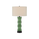 Currey and Company - 6000-1011 - Une lumière Lampe de table - Vert sapin Lampe de table - Vert / Noir brillant