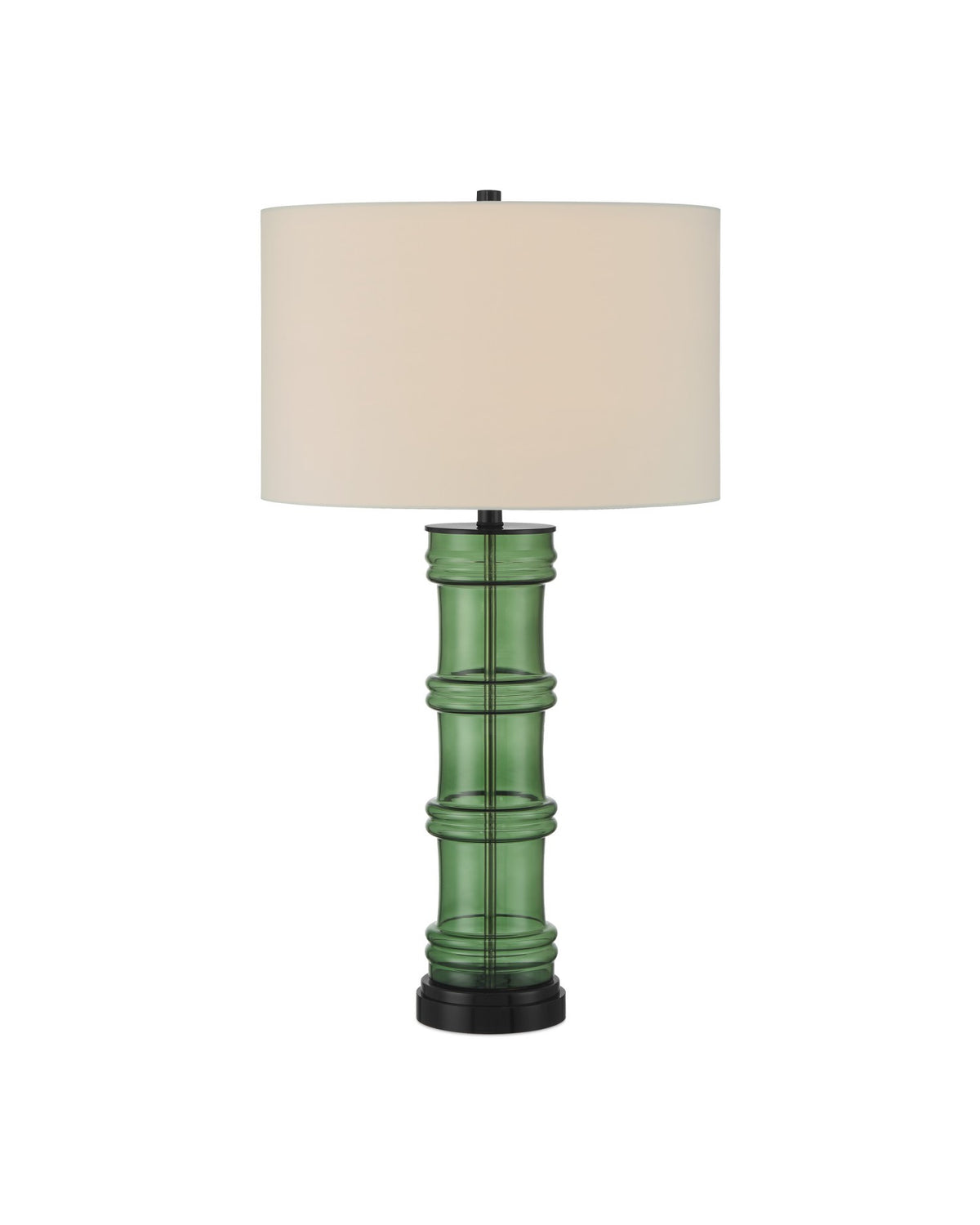 Currey and Company - 6000-1011 - One Light Table Lamp - Balsam Green Table Lamp - Green / Glossy Black