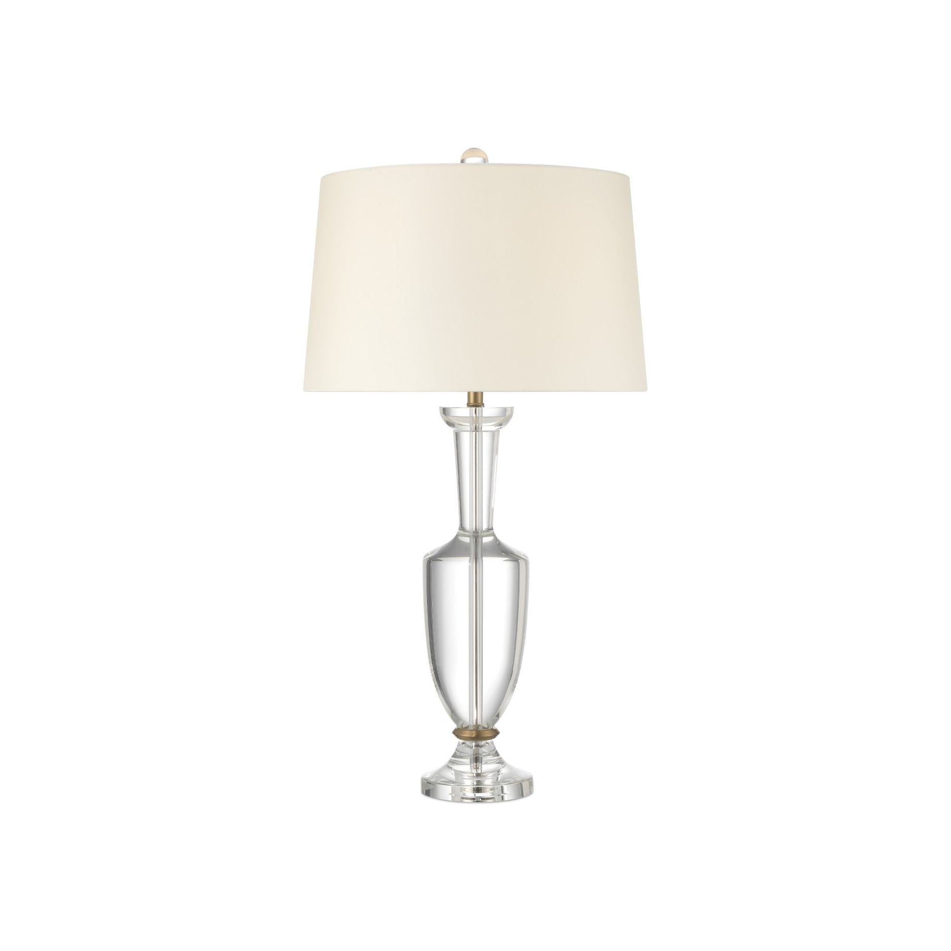 Currey and Company - 6000-1015 - One Light Table Lamp - Classico Table Lamp - Clear / Natural Brass