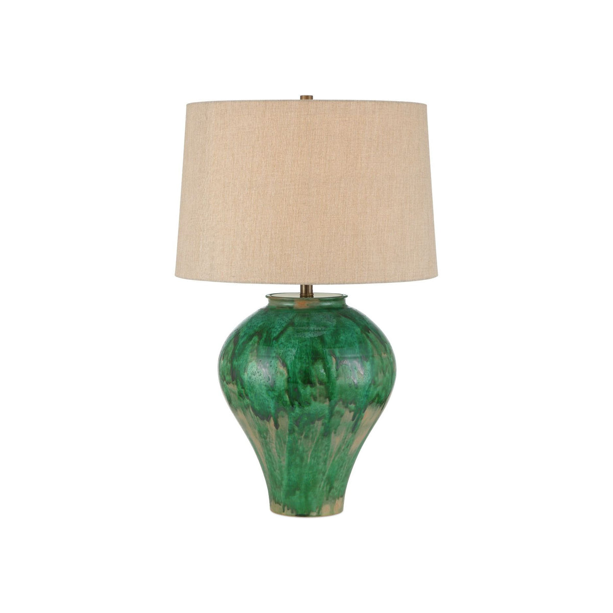 Currey and Company - 6000-1020 - One Light Table Lamp - Blarney Green Table Lamp - Green