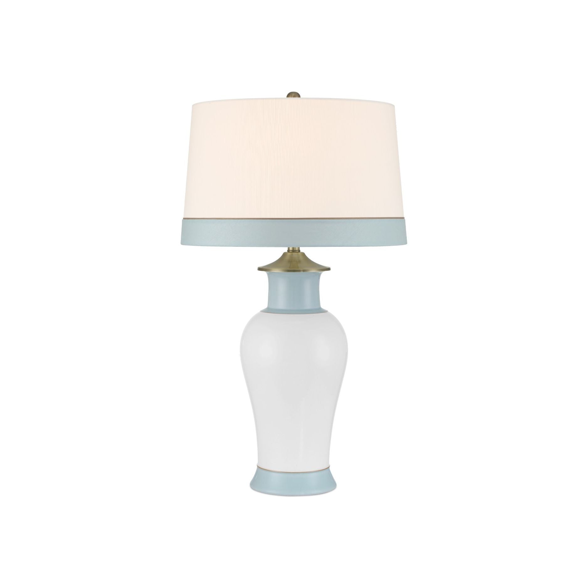 Currey and Company - 6000-1026 - One Light Table Lamp - Kora Blue Table Lamp - White / Light Blue