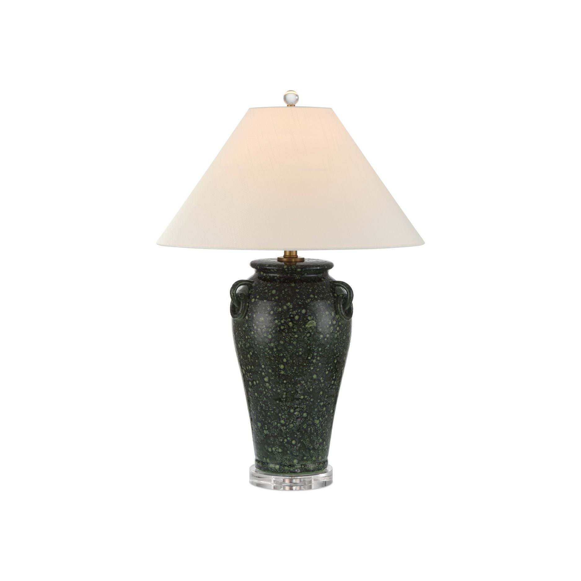 Currey and Company - 6000-1032 - One Light Table Lamp - Junko Green Table Lamp - Green / Clear