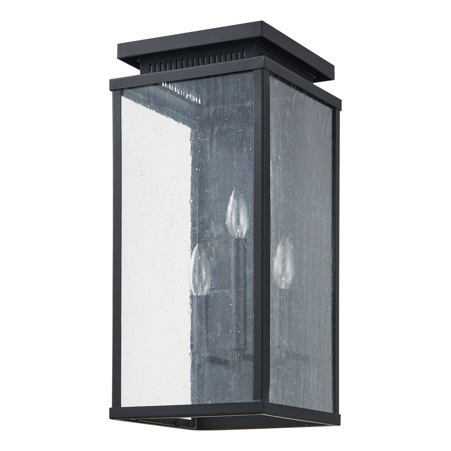 Thesis Lighting 207129A Overton Exterior Wall Sconce in Matte Black